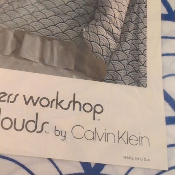 Vintage Calvin Klein For Wamsutta Clouds Twin Flat Sheet NIP Designer Workshop - Picture 11 of 13